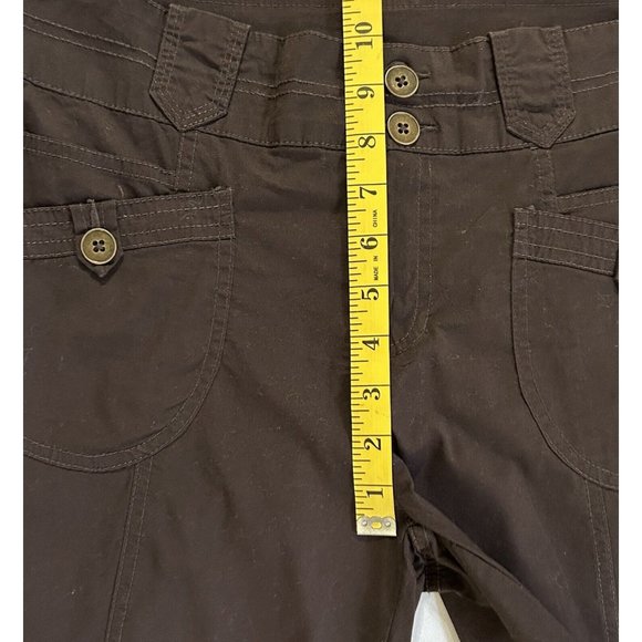 Women's Style & Co. Brown Stretch Cropped Capri Pants Size 4 - Picture 4 of 8